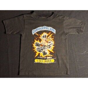 VTG 1985 Garbage Pail Kids "Live Mike" Youth Size 5/6 Small
